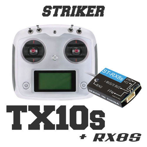 [CYNDRONE] 10채널 스트라이커 TX10s 조종기(수신기 포함) STRIKER 드론축구